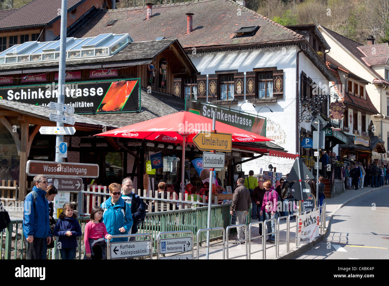 Commercialisation of tourism in Triberg, Black Forest, Germany Stock Photo