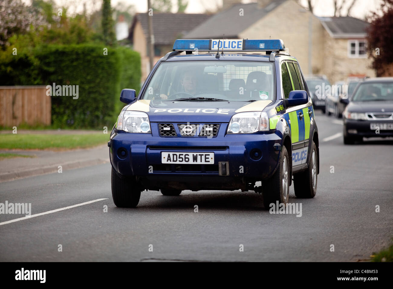 Police MPV at Histon and Cottenham car rally. Cambridge UK Stock Photo