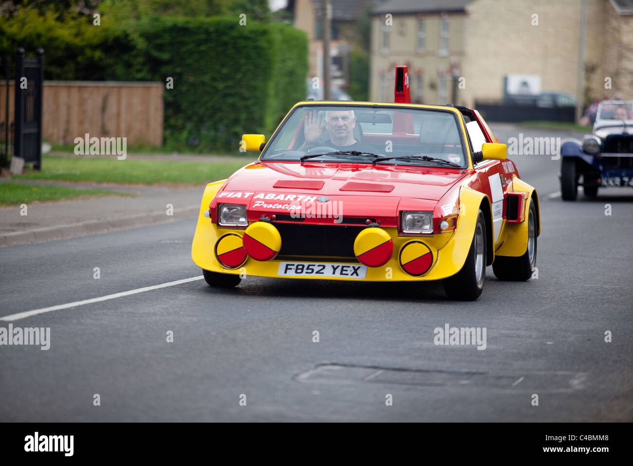 Fiat Abarth X1/9 prototype at Histon and Cottenham car rally. Cambridge UK Stock Photo