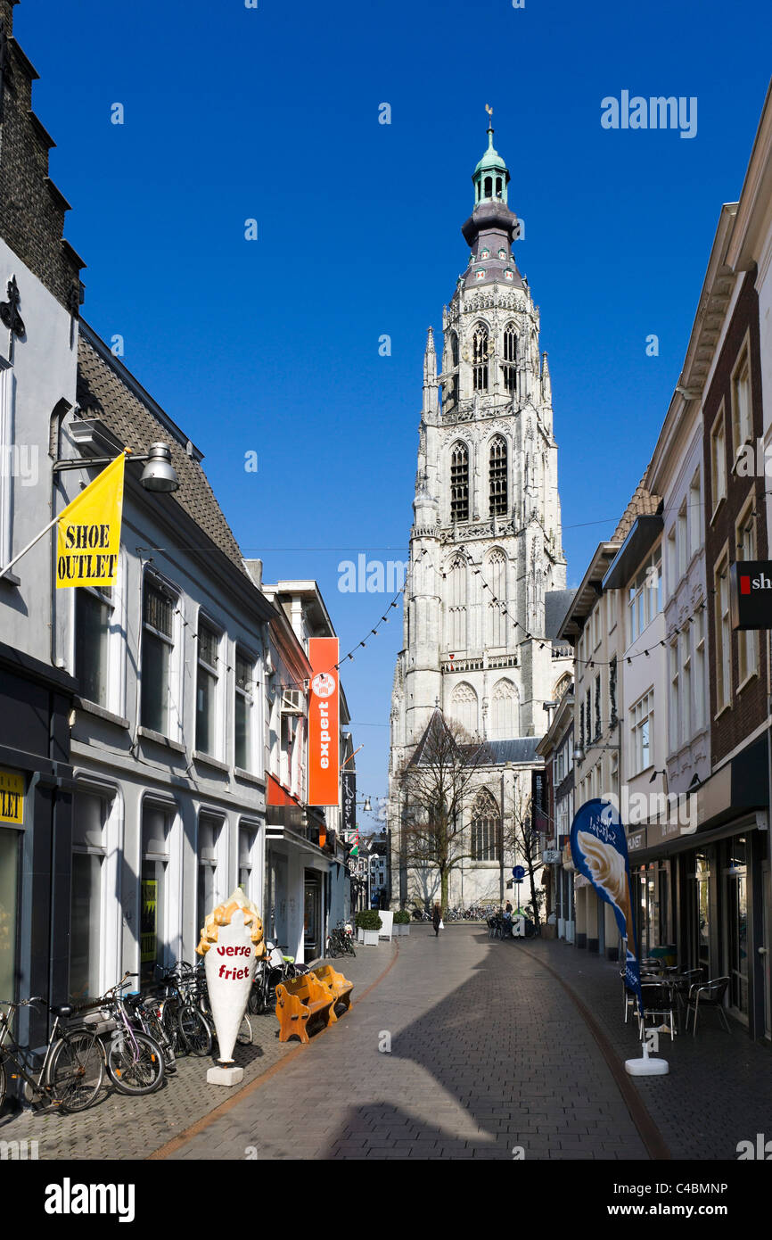The Grote Kerk in the old town, Breda, Netherlands Stock Photo