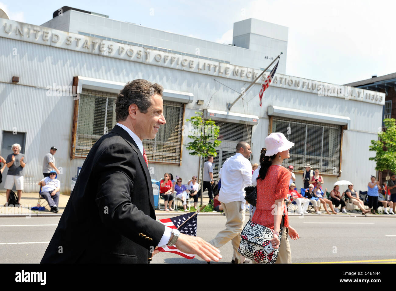 New York Governor Andrew M. Cuomo marching in Little Neck Douglaston