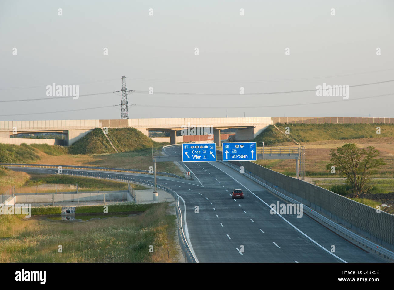 Highway in Austria Stock Photo