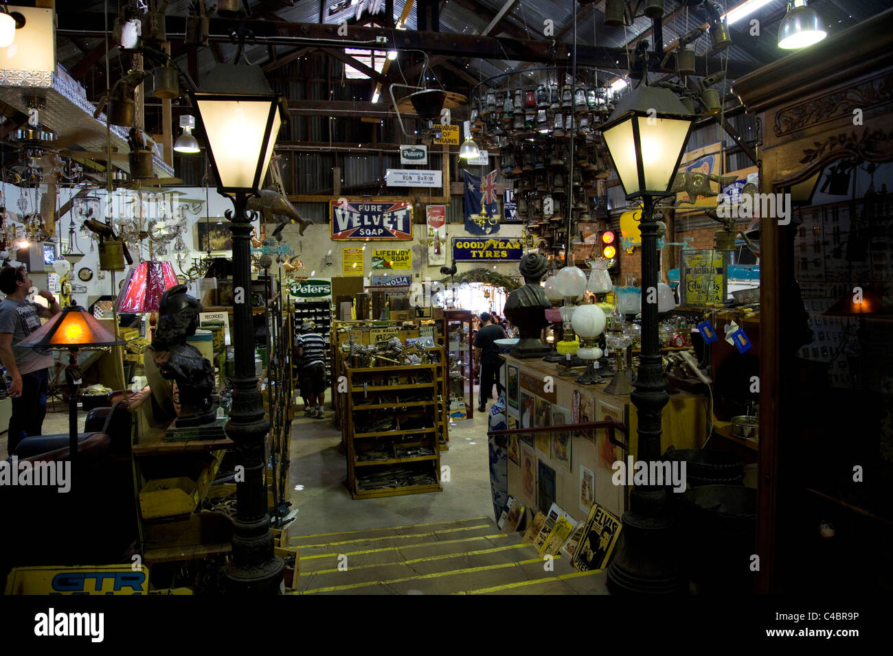 Antique shop in Malden, Victoria, Australia Stock Photo