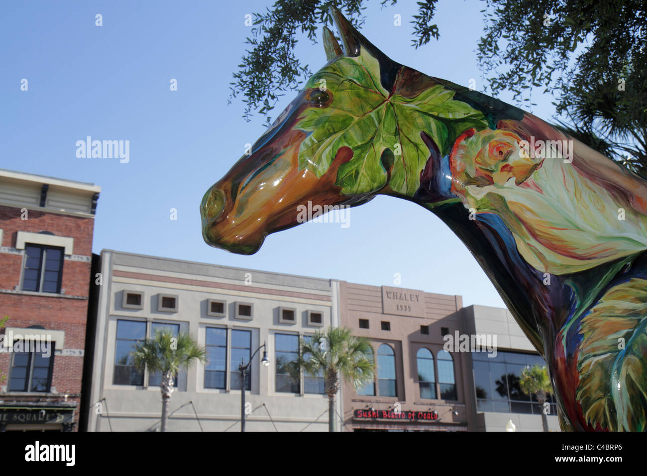 Florida, FL, South, Marion County, Ocala, Downtown Square, Horse Fever