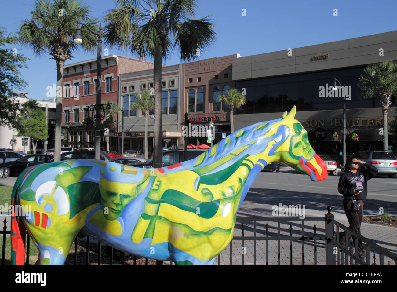 Ocala Florida,Downtown Square,Horse Fever,fiberglass statue,art artwork