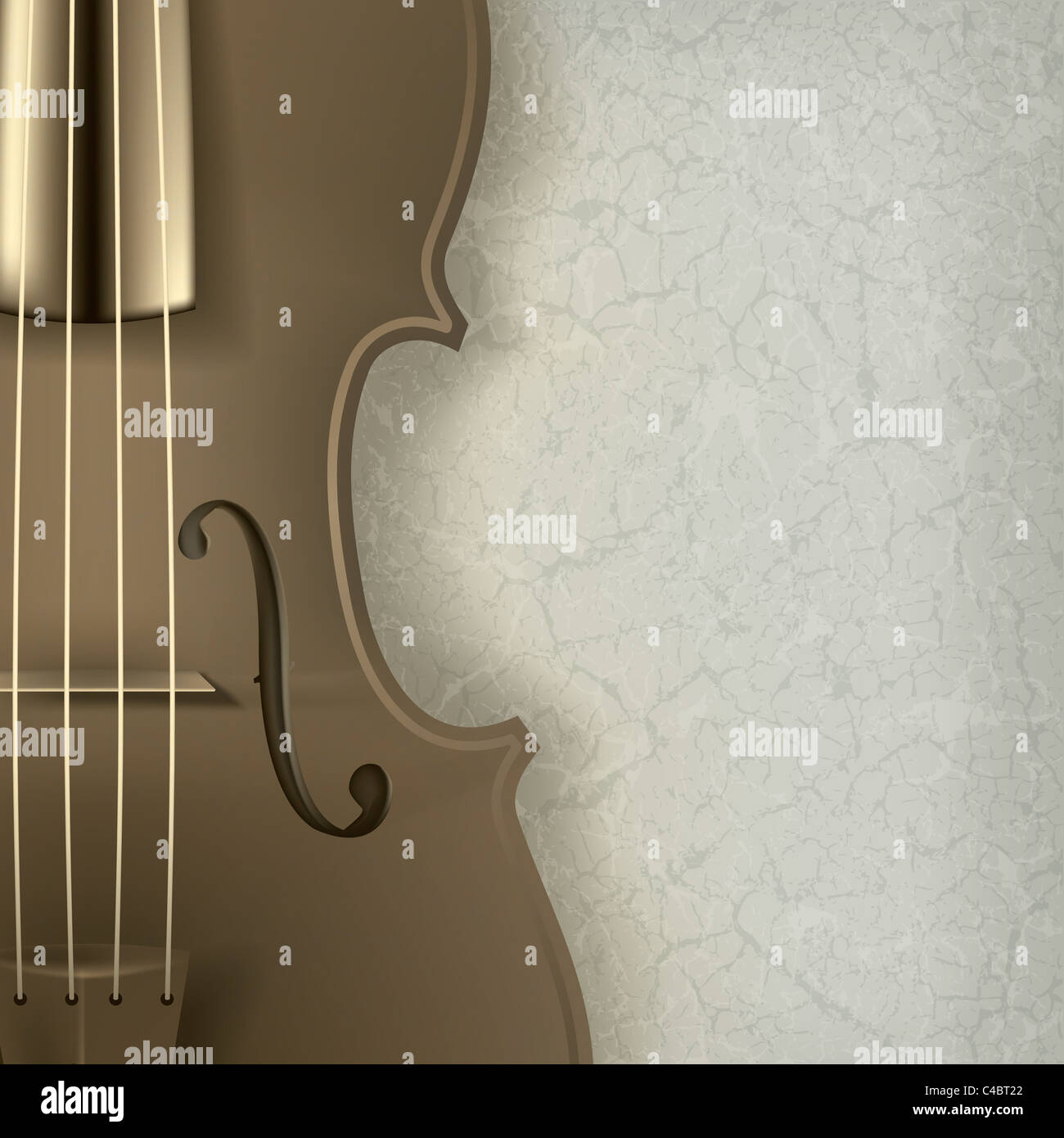 abstract music background with violin on grey Stock Photo - Alamy