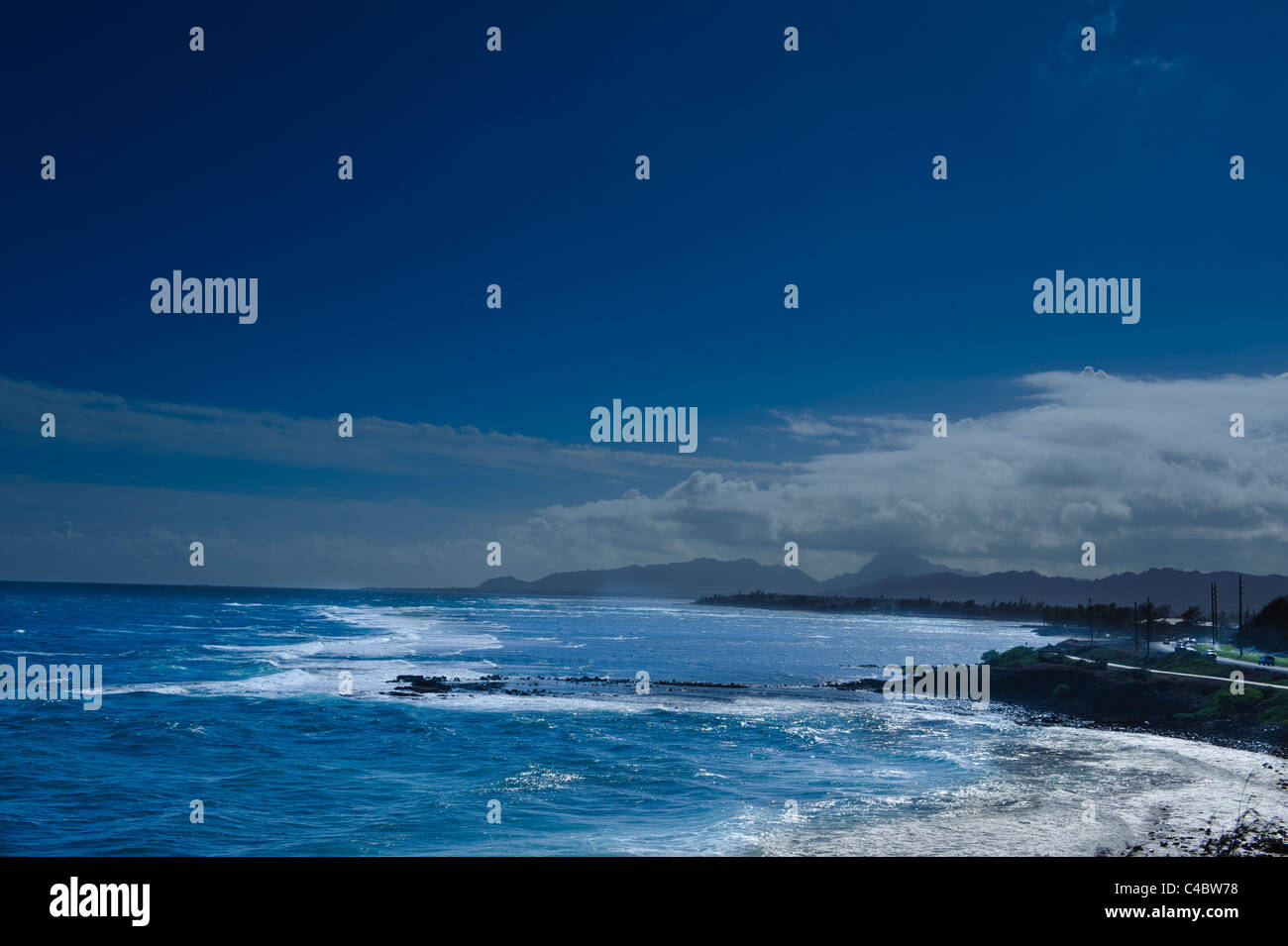 Pacific Ocean near Hawaii Stock Photo Alamy