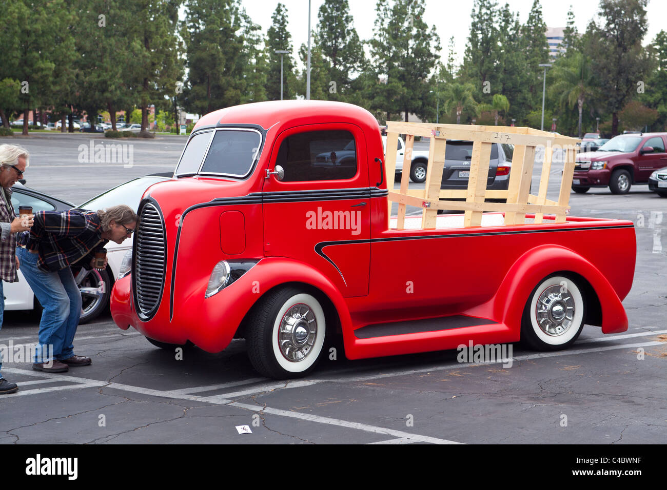 A custom Built Pickup truck at Supercar Sunday in Woodland Hills