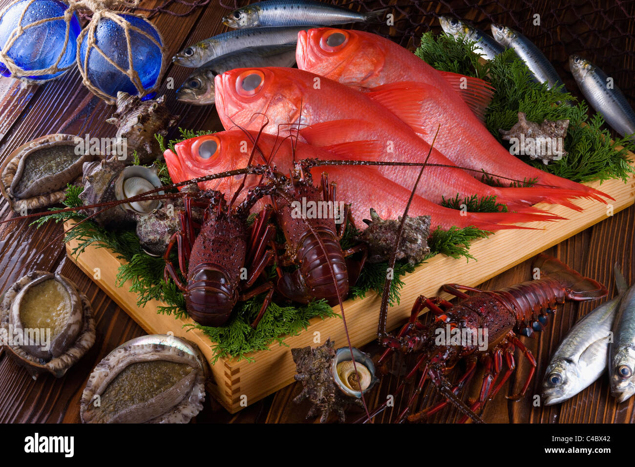 Seafood of Izu region Stock Photo