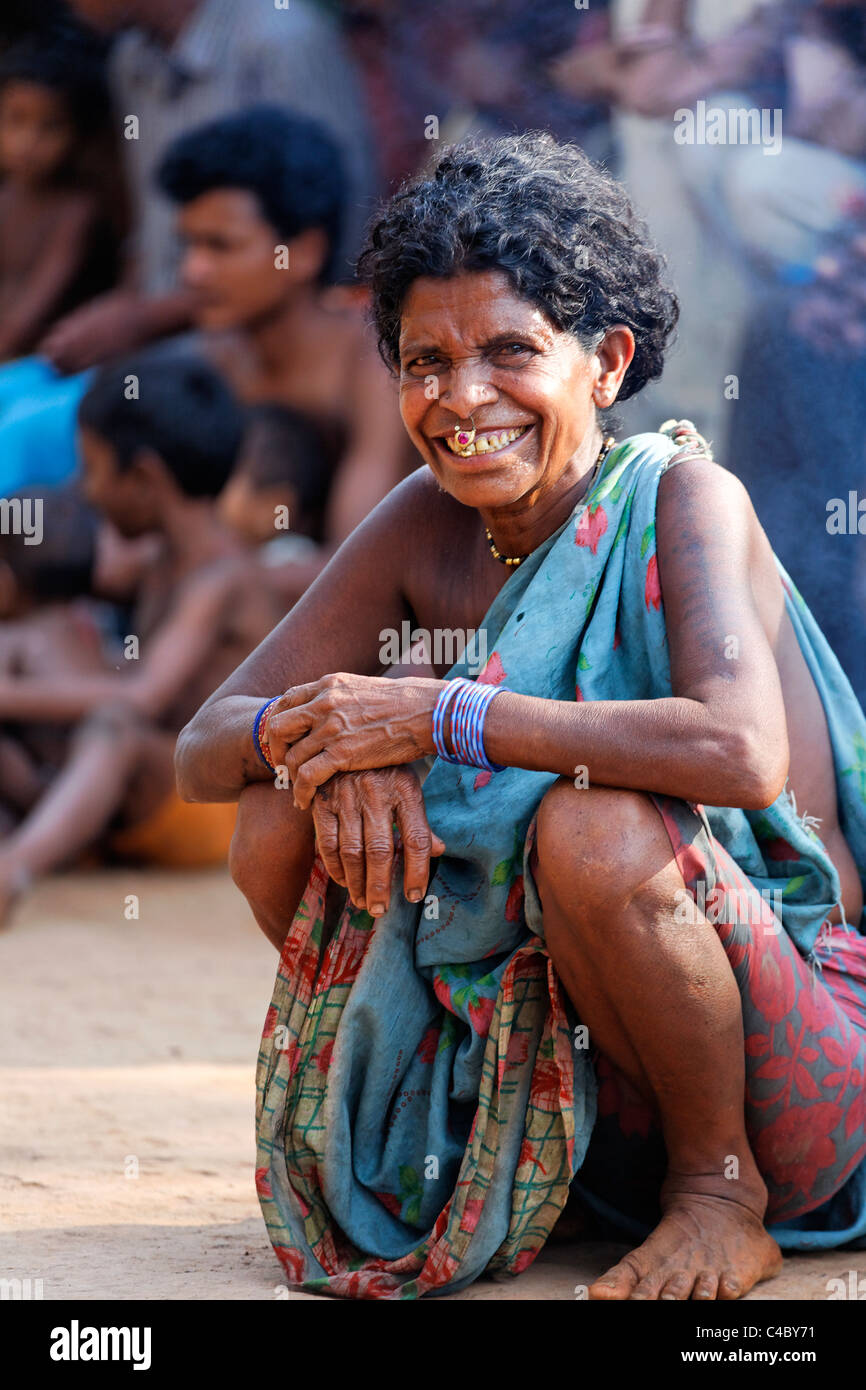 India village woman smiling hi-res stock photography and images - Alamy