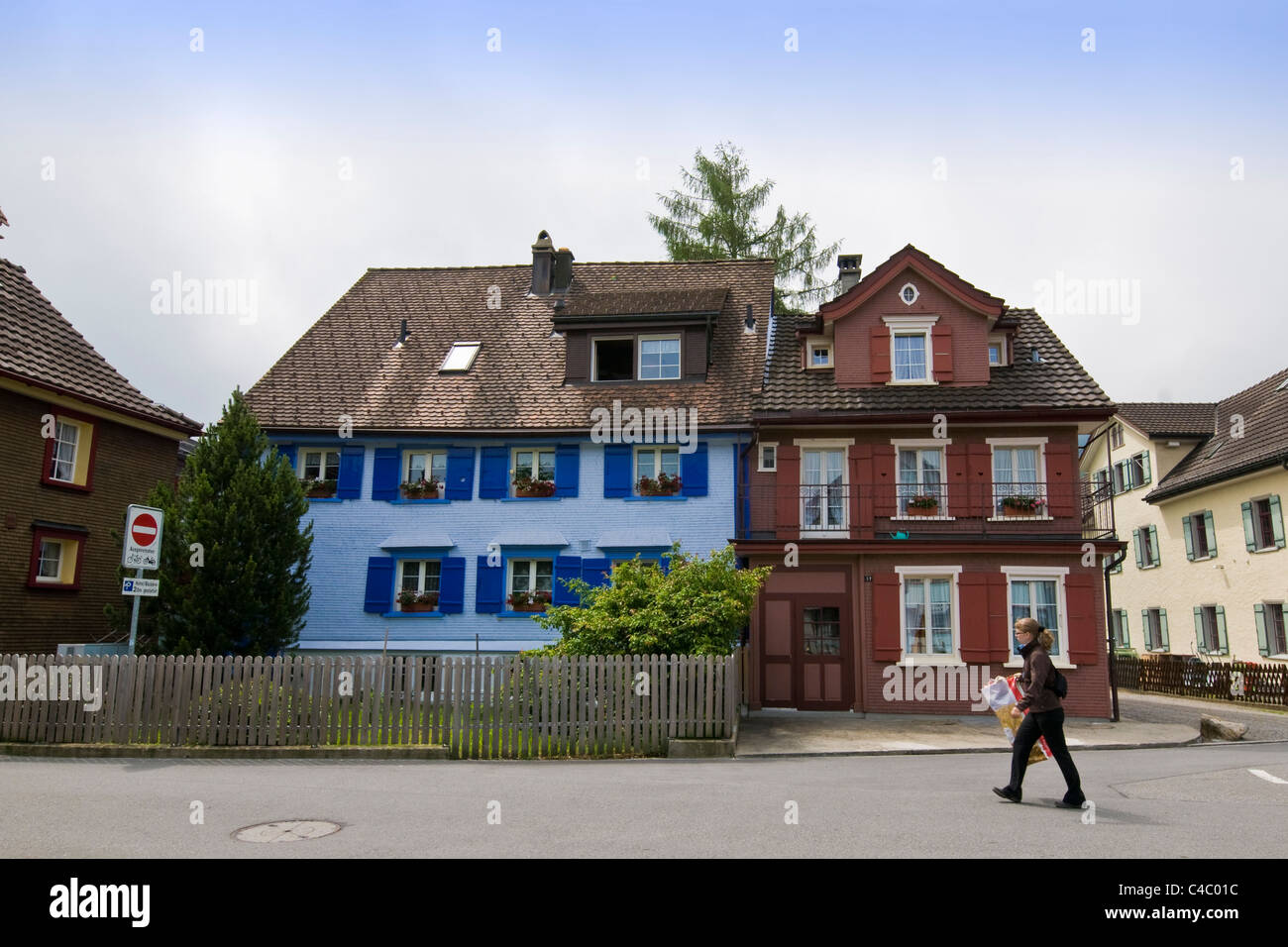 Traditional house, Appenzell, Switzerland Stock Photo