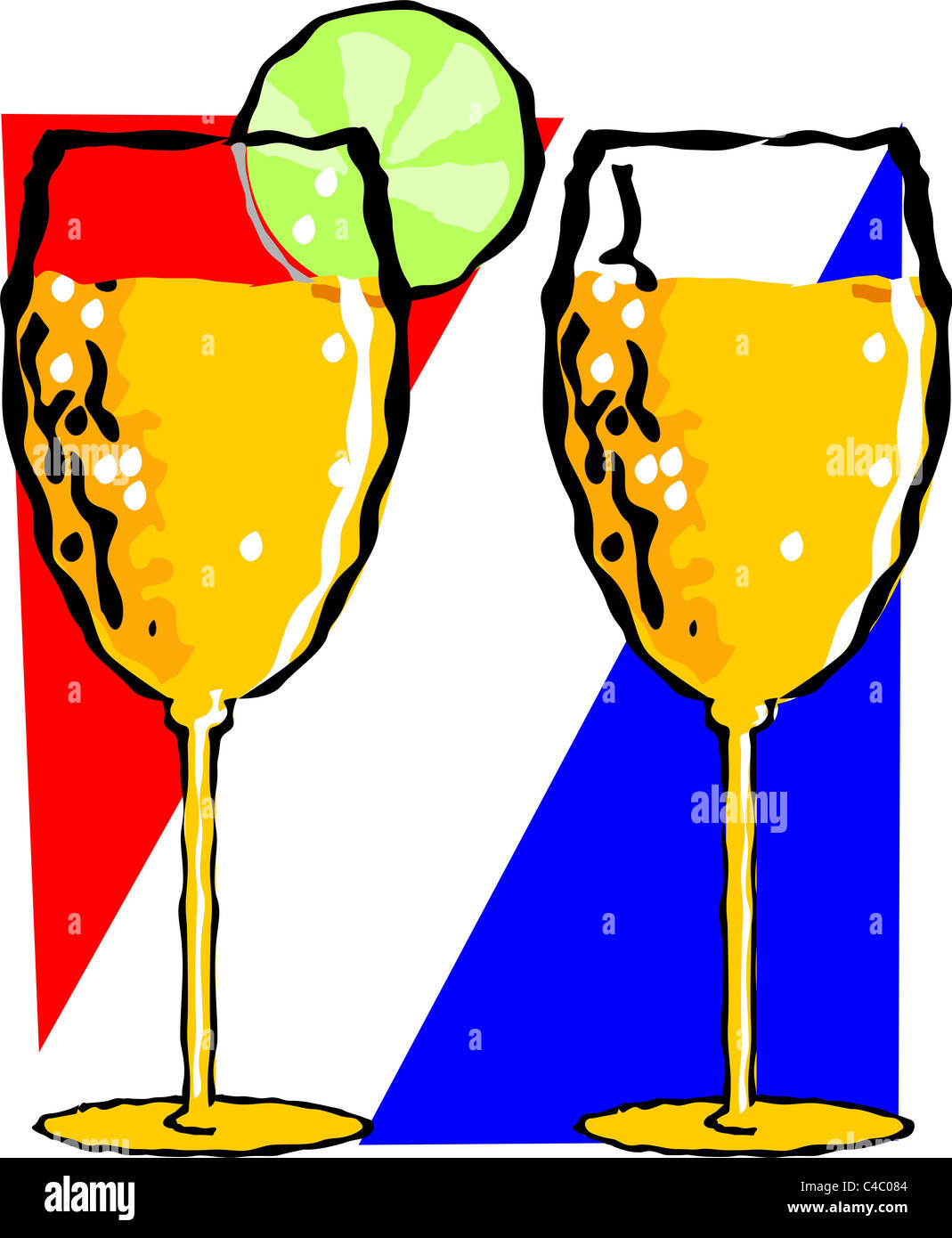 goblets of drinks Stock Photo Alamy