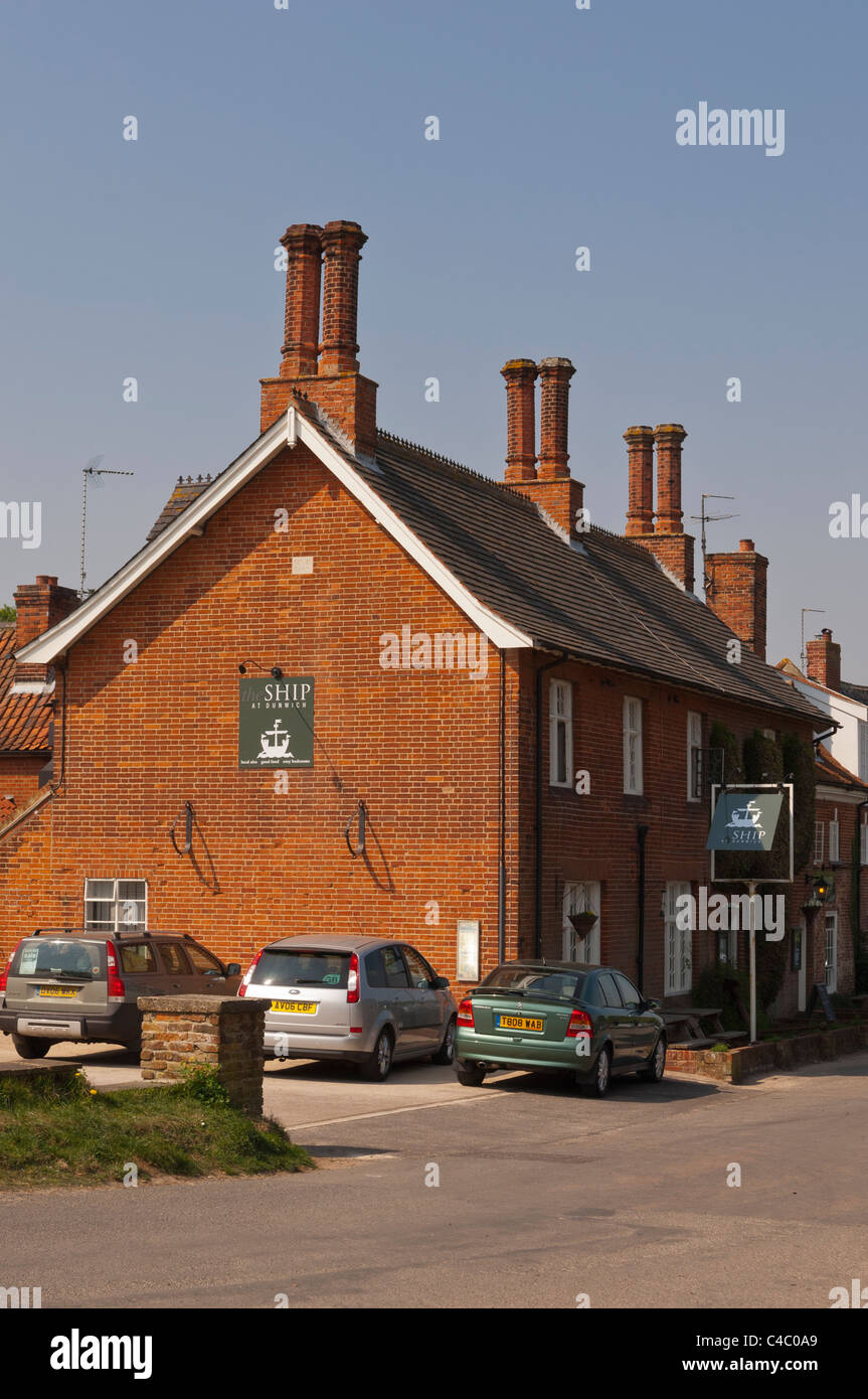 The Ship Inn pub at Dunwich , Suffolk , England , Britain , Uk Stock Photo