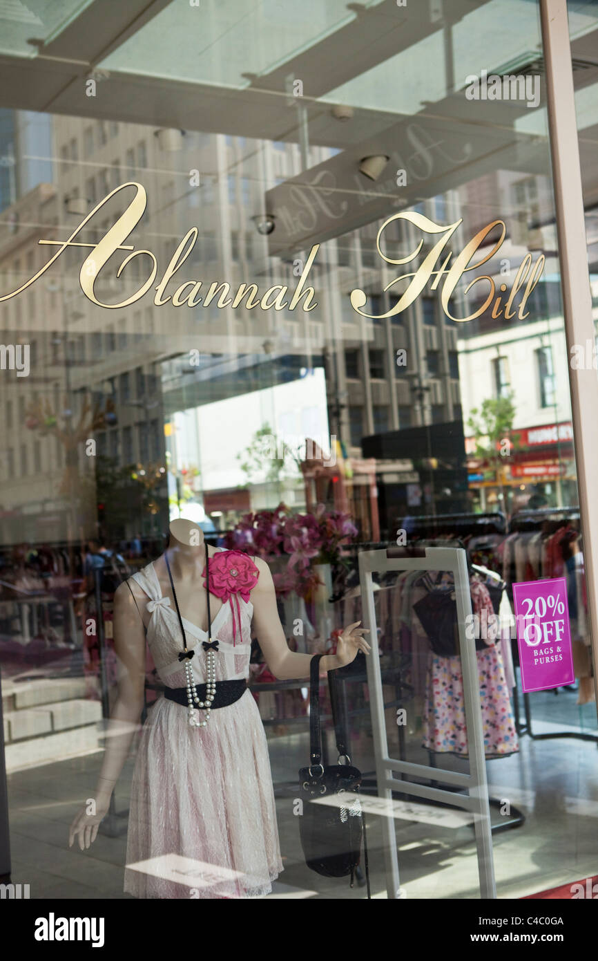 Fashion boutiques at Wesley Quarter on Hay Street. Perth, Western