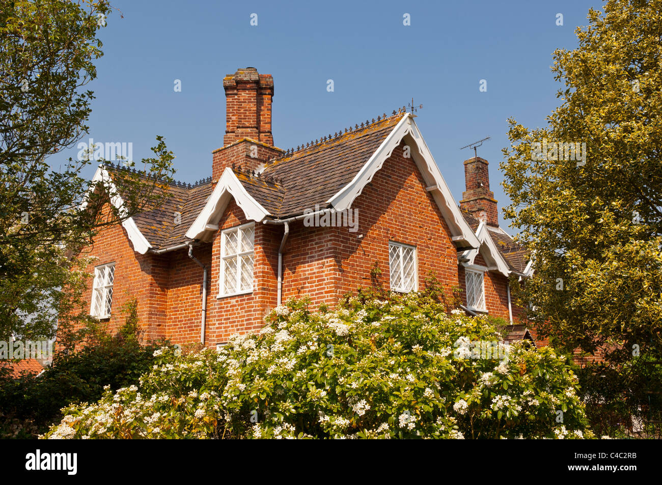 A pretty country cottage at Dunwich , Suffolk , England , Britain , Uk Stock Photo