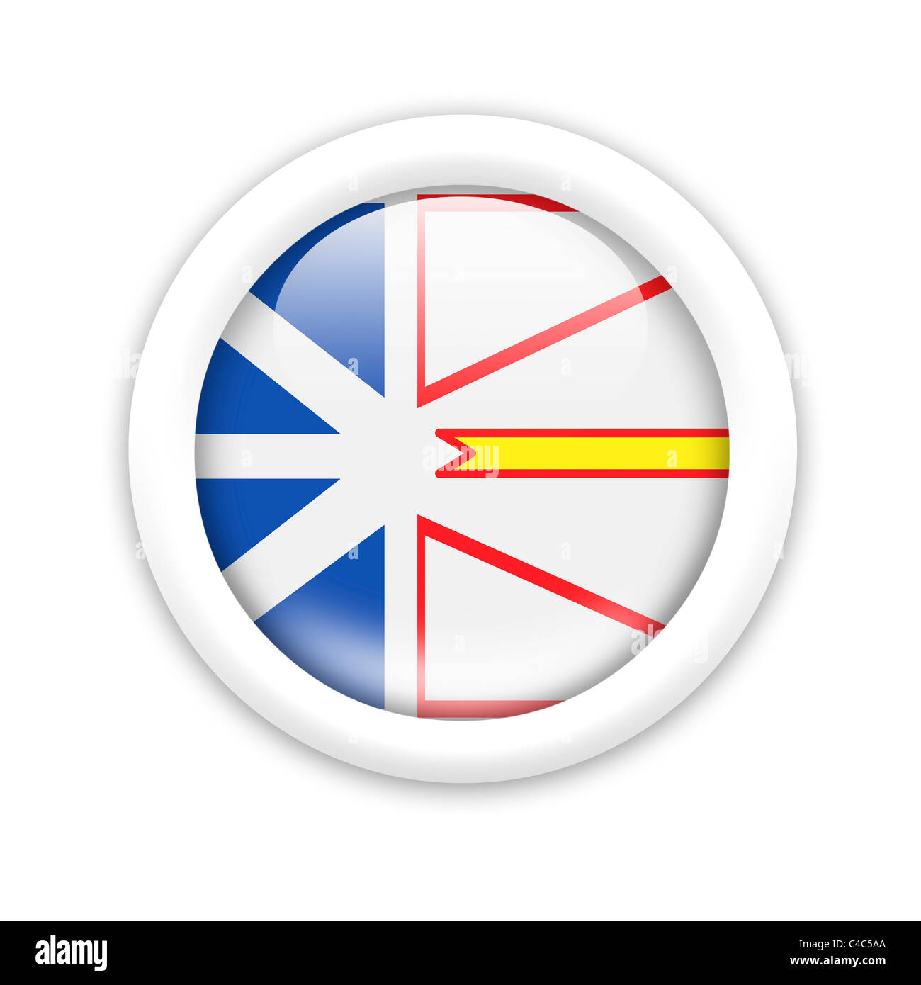 Flag of Newfoundland Stock Photo - Alamy