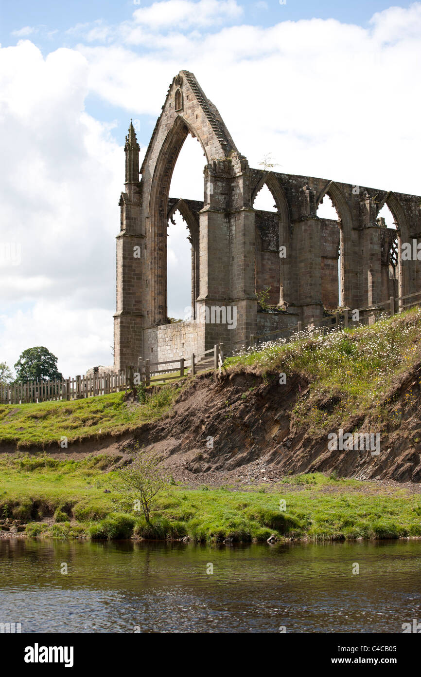The ruins of Bolton Abbey, North Yorkshire, England Stock Photo