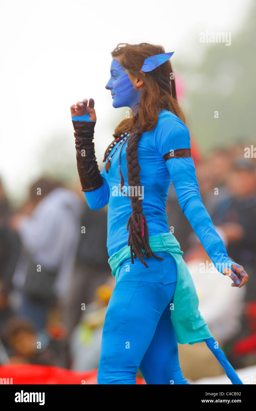 Paraglider's costume contest at Coupe Icare 2010, Saint Hilaire du
