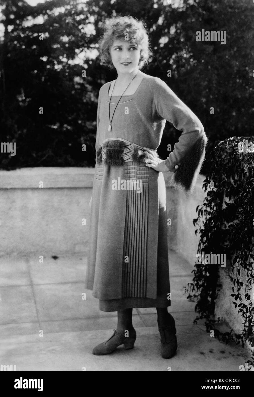 Vintage photo circa 1910s of Canadian-born film actress Mary Pickford (1892 - 1979). Stock Photo