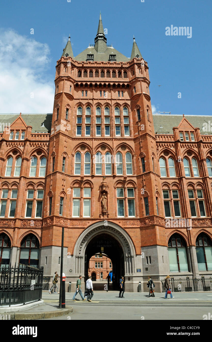 The old Prudential Assurance Building in High Holborn London England UK Stock Photo
