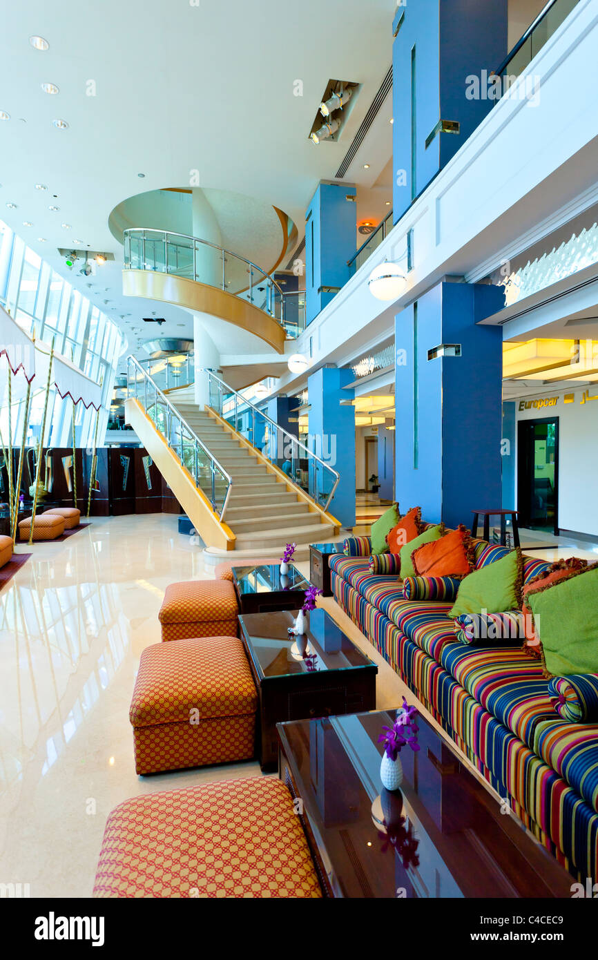 The Jumeirah Beach Resort interior furnishing in Dubai, UAE Stock Photo ...