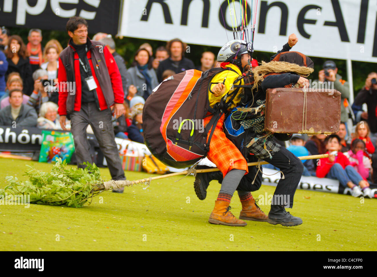 Paraglider's costume contest at Coupe Icare 2010, Saint Hilaire du