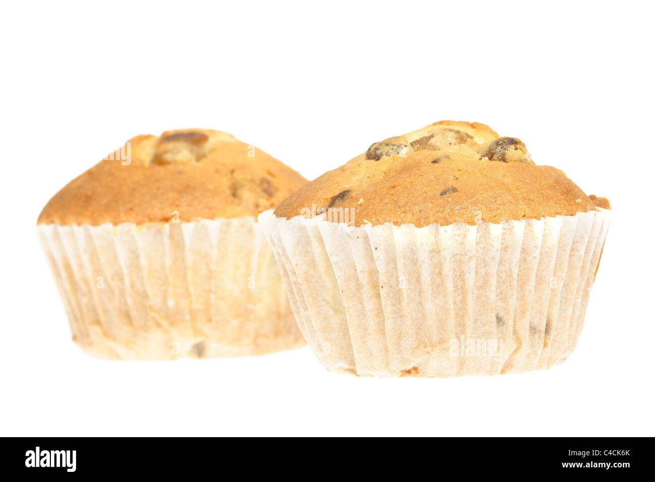 Two cake isolated on white background Stock Photo - Alamy