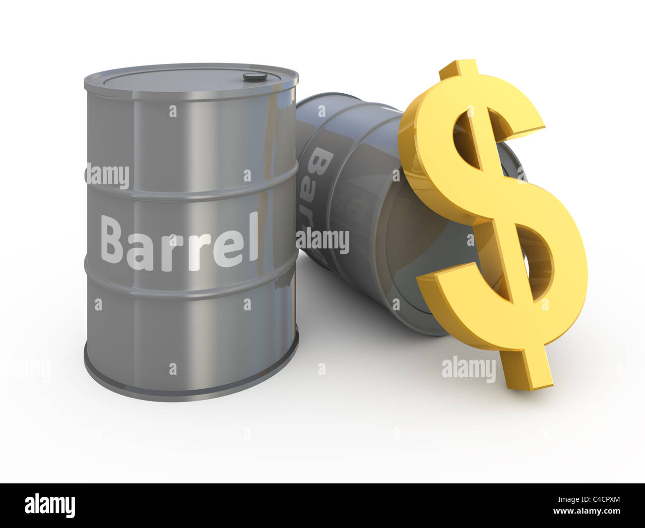 Barrel price 3d concept illustration Stock Photo Alamy