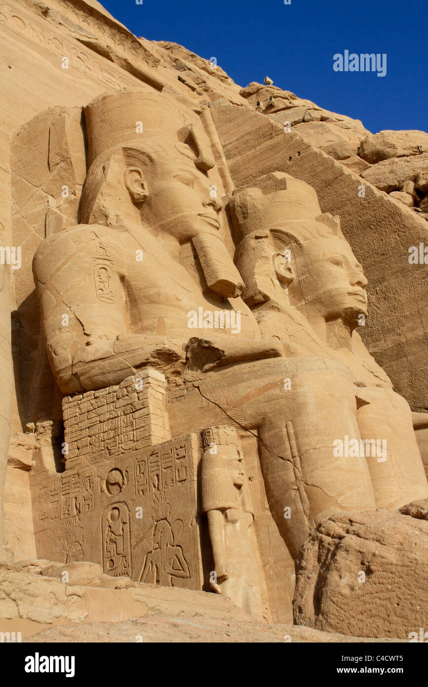 Abu Simbel temple in Egypt Stock Photo