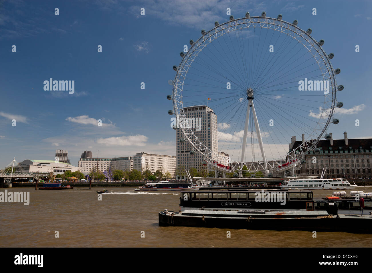 London Eye or Millennium wheel, London, UK Stock Photo