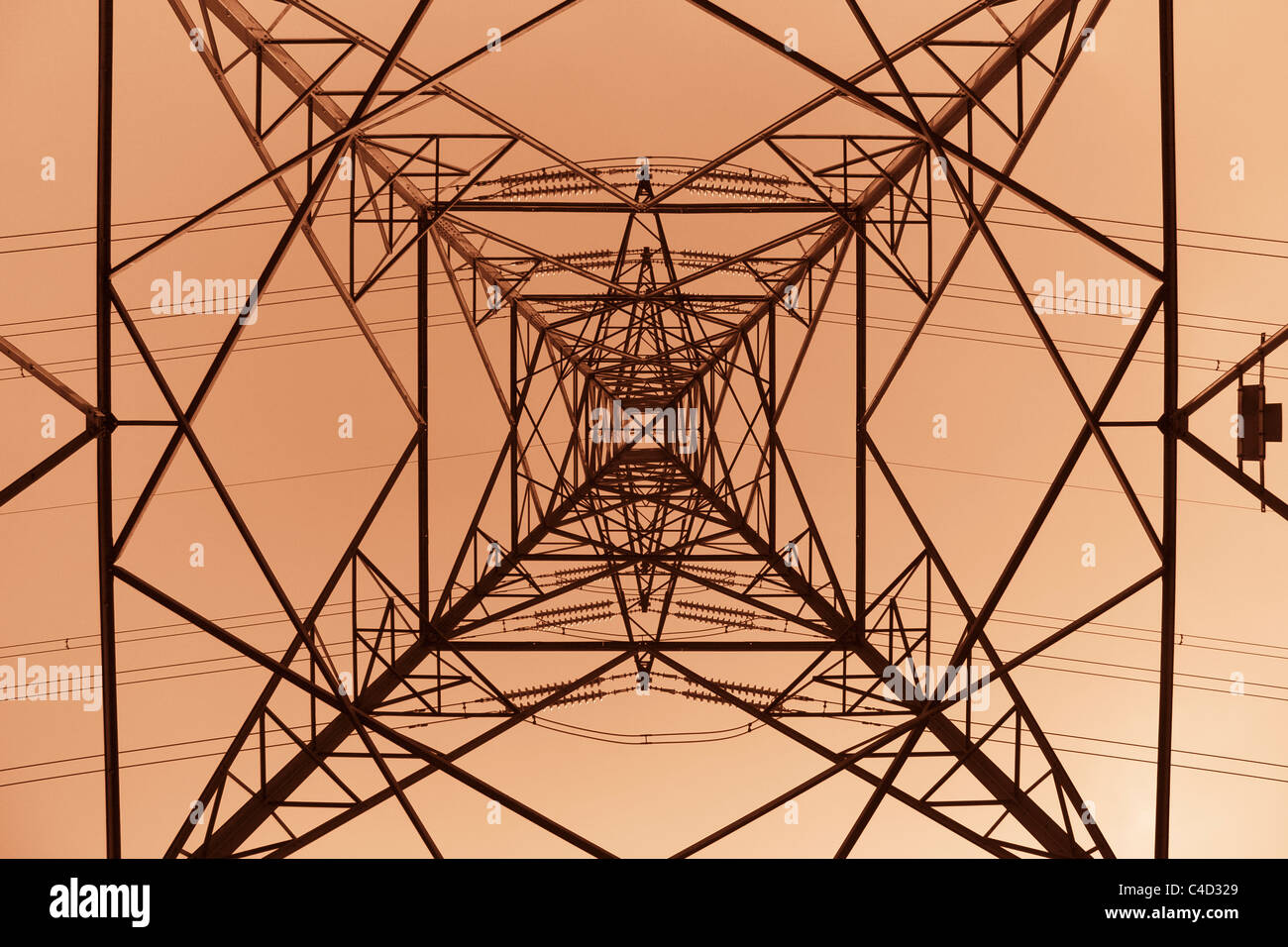 Electricity pylon or tower, UK Stock Photo