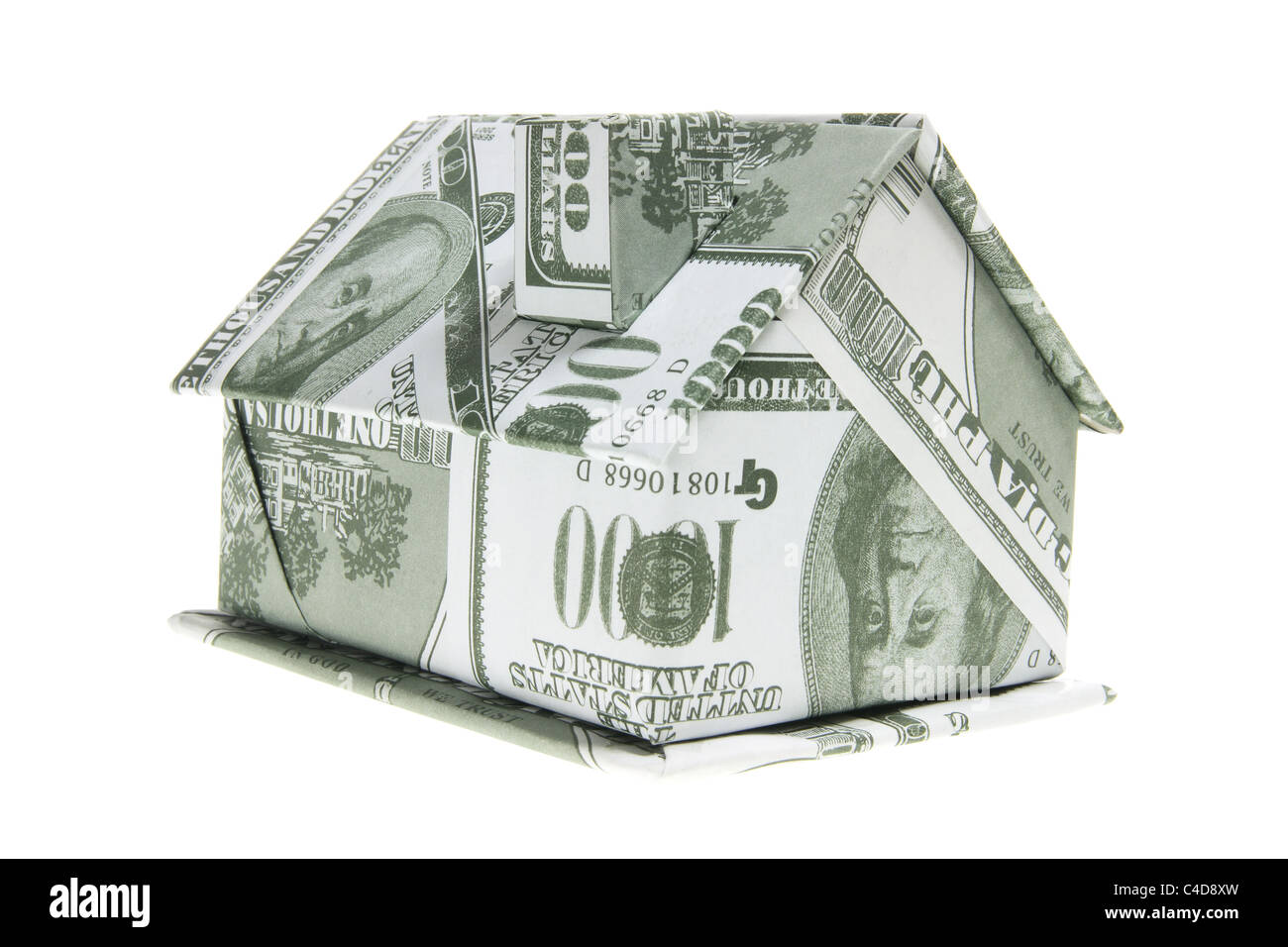 Miniature Banknote House Stock Photo - Alamy