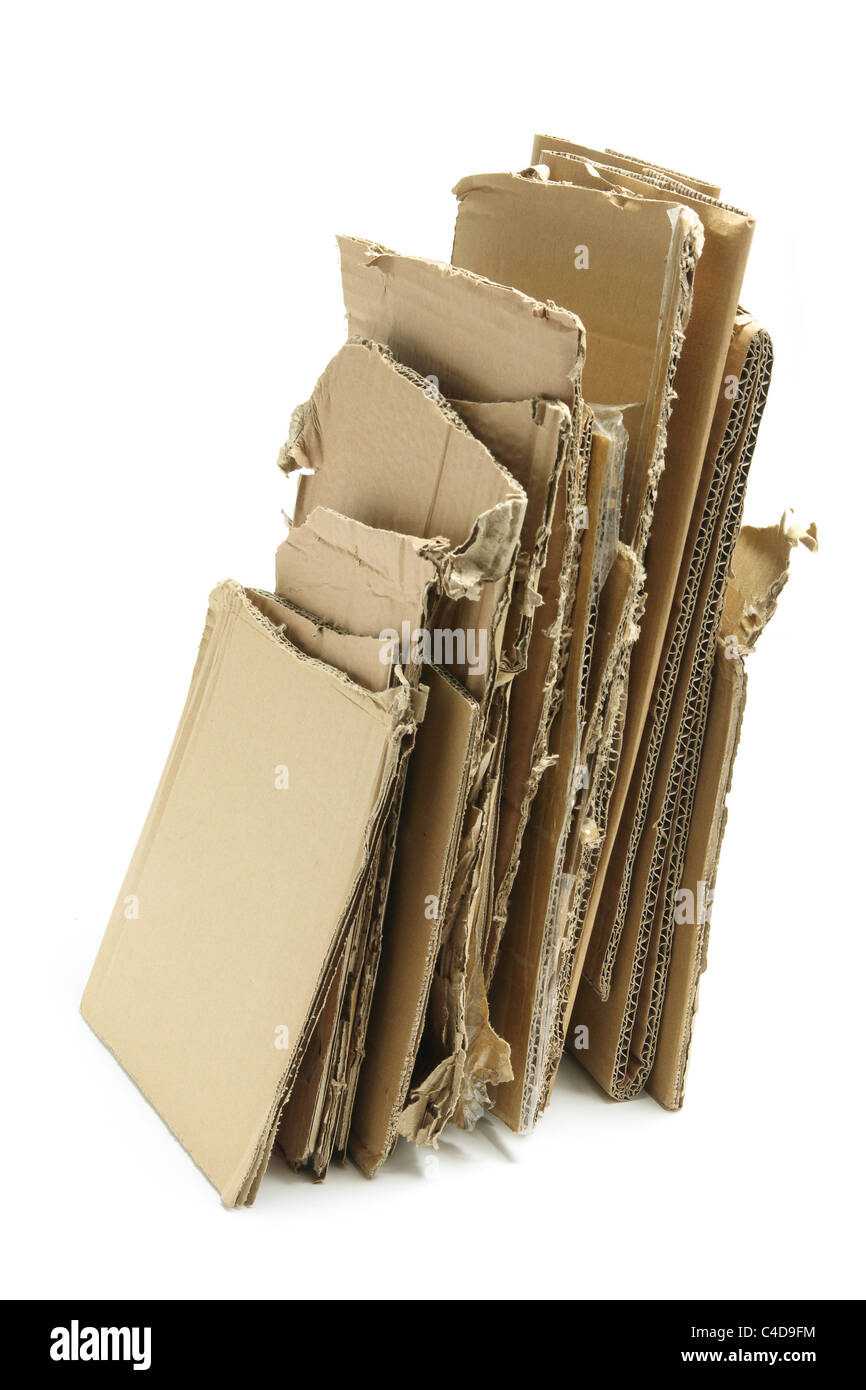 Stack of Cardboard Pieces Stock Photo Alamy