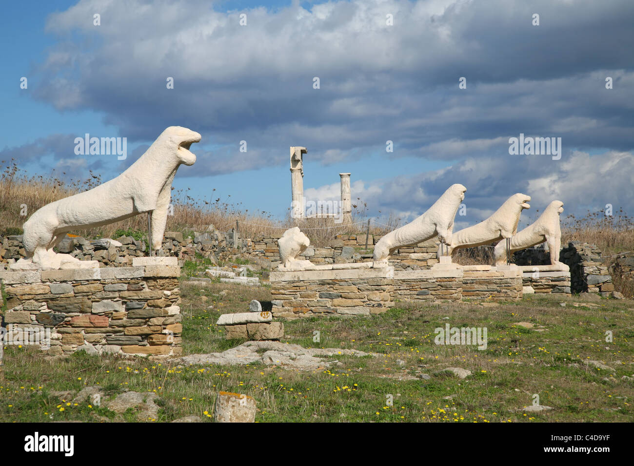 Terrace Of The Lions , Greek Islands Archeology – XPUFKQ