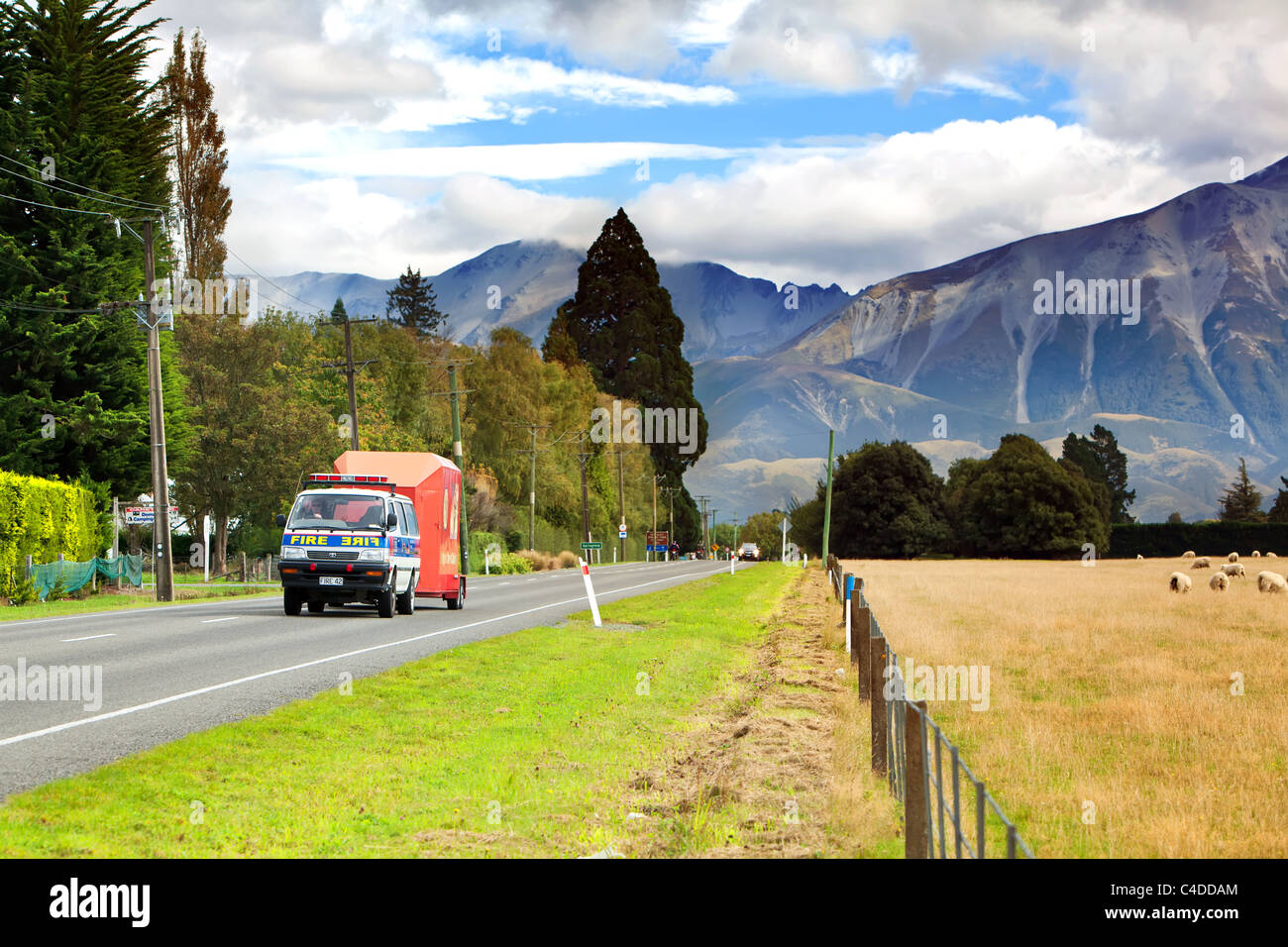 Travel around New Zealand Country side Stock Photo