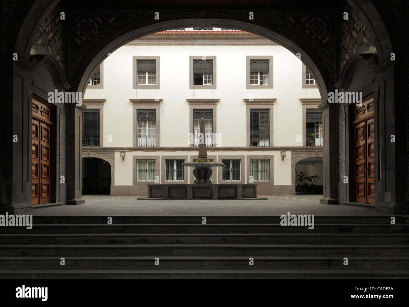 Palácio do Governo Regional, the City Hall of Funchal. Stock Photo