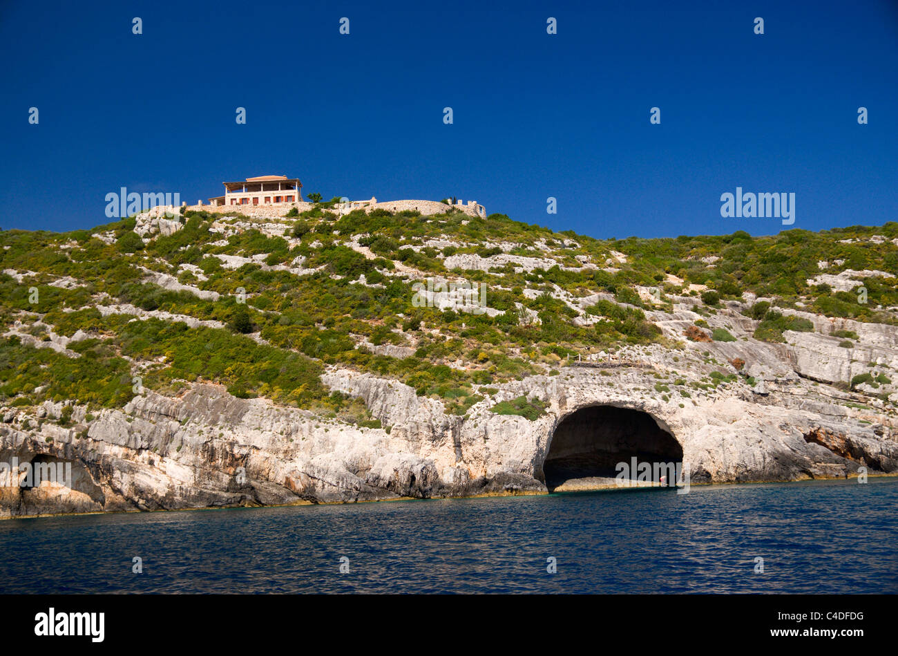 near the blue caves, skinari, zante/zakynthos, ionian islands, greece. Stock Photo