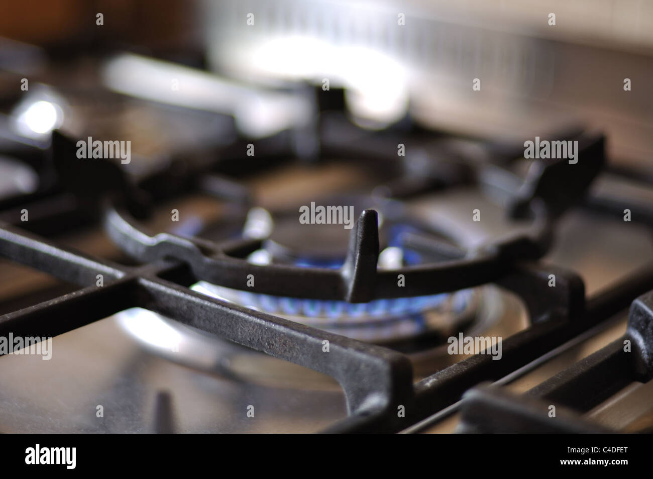 cooker hob gas ring Stock Photo Alamy