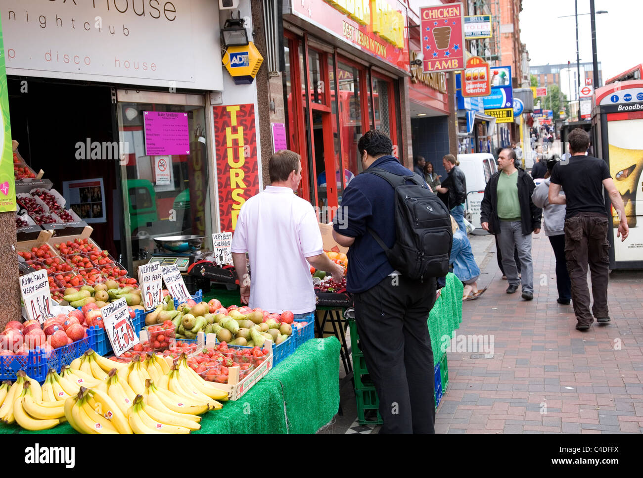 Clapham the pavement shops hires stock photography and images Alamy