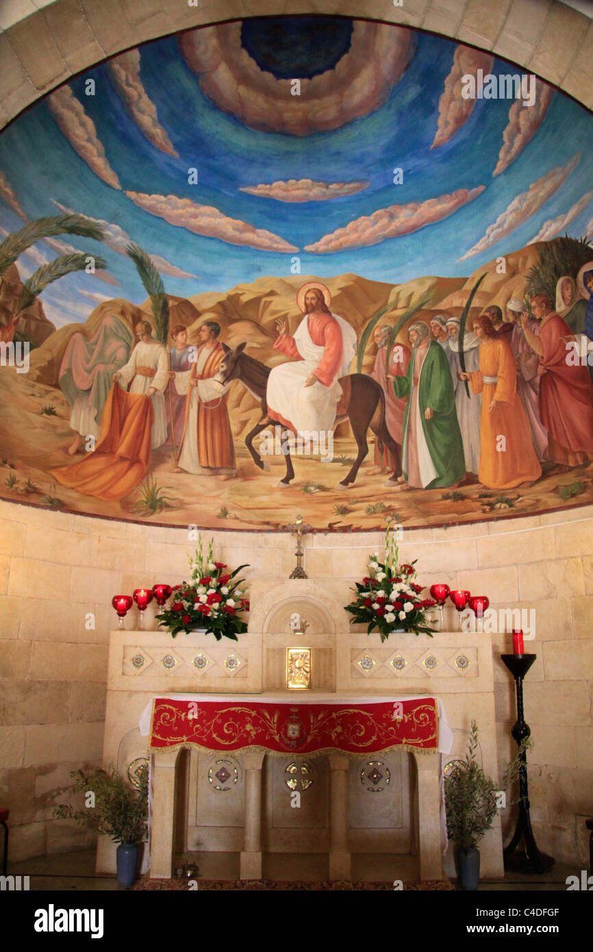 Israel, Jerusalem, the Franciscan Church of Bethphage on the Mount of