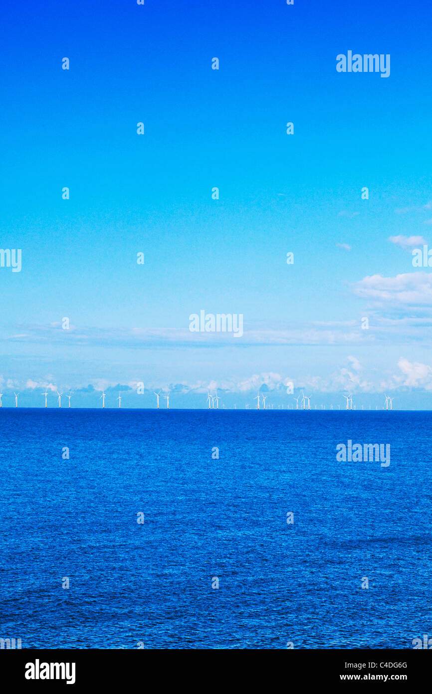 Llandudno North Wales wind farm Stock Photo - Alamy