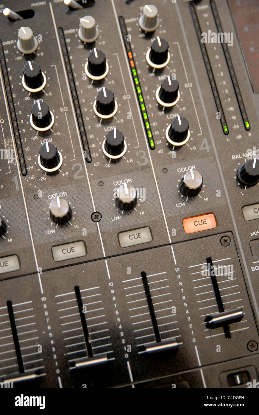 sound mixer close up detail Stock Photo - Alamy