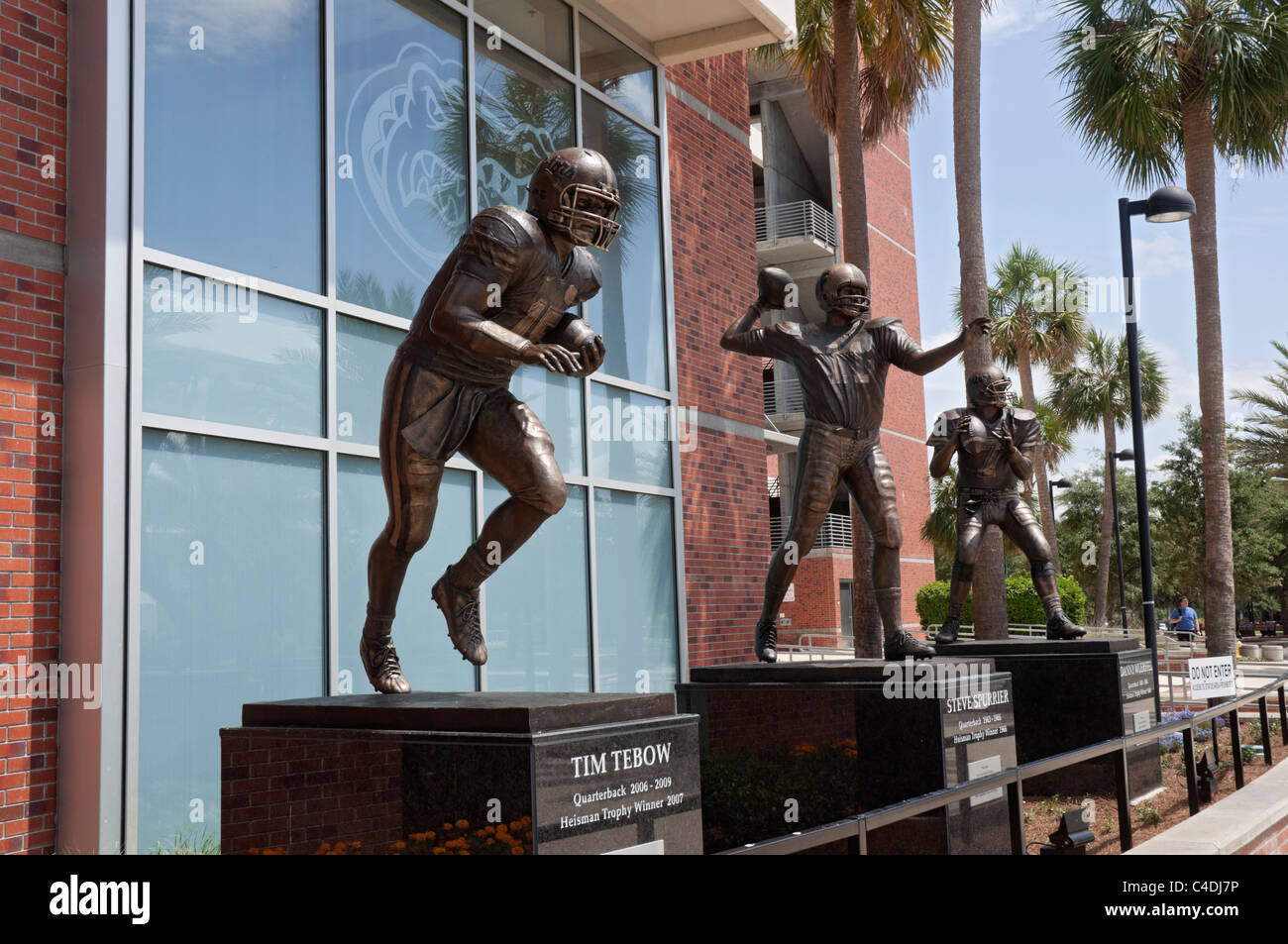 University of Florida Heisman Trophy Football winners statues Stock