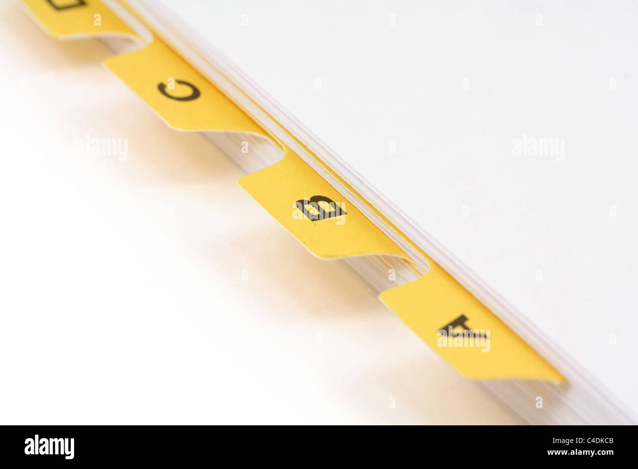 Work Station File.separator file divider, office supplies, close up Stock Photo - Alamy