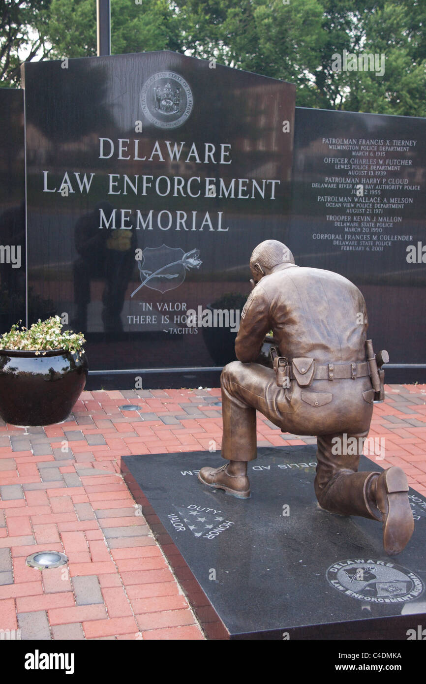 Delaware Law Enforcement Memorial, Dover Stock Photo