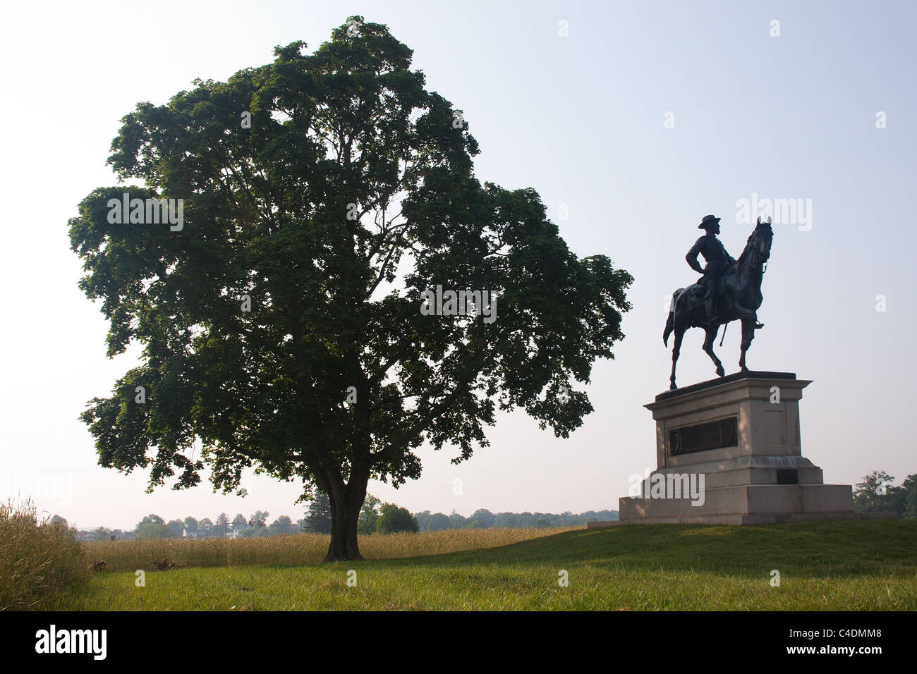 Equestrian statue of Union general at Seminary Ridge Civil War