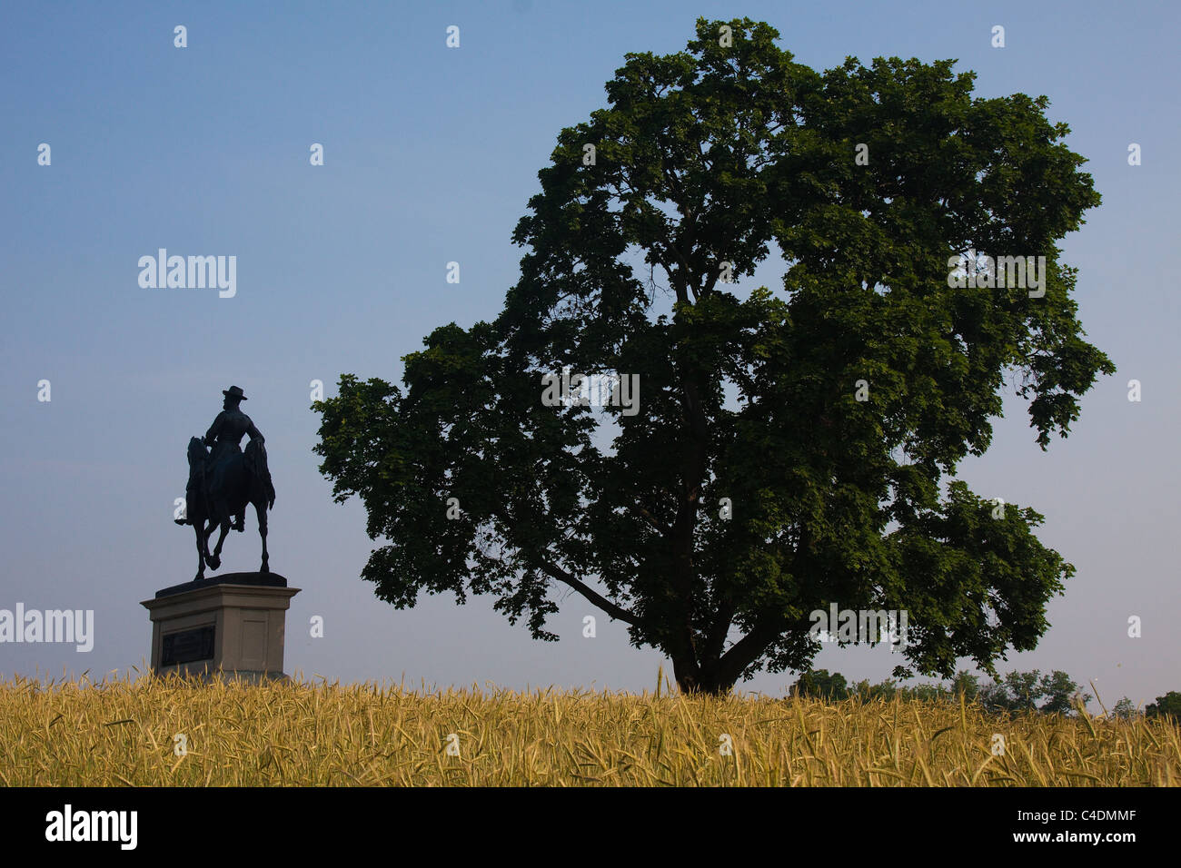 Equestrian statue of Union general at Seminary Ridge Civil War