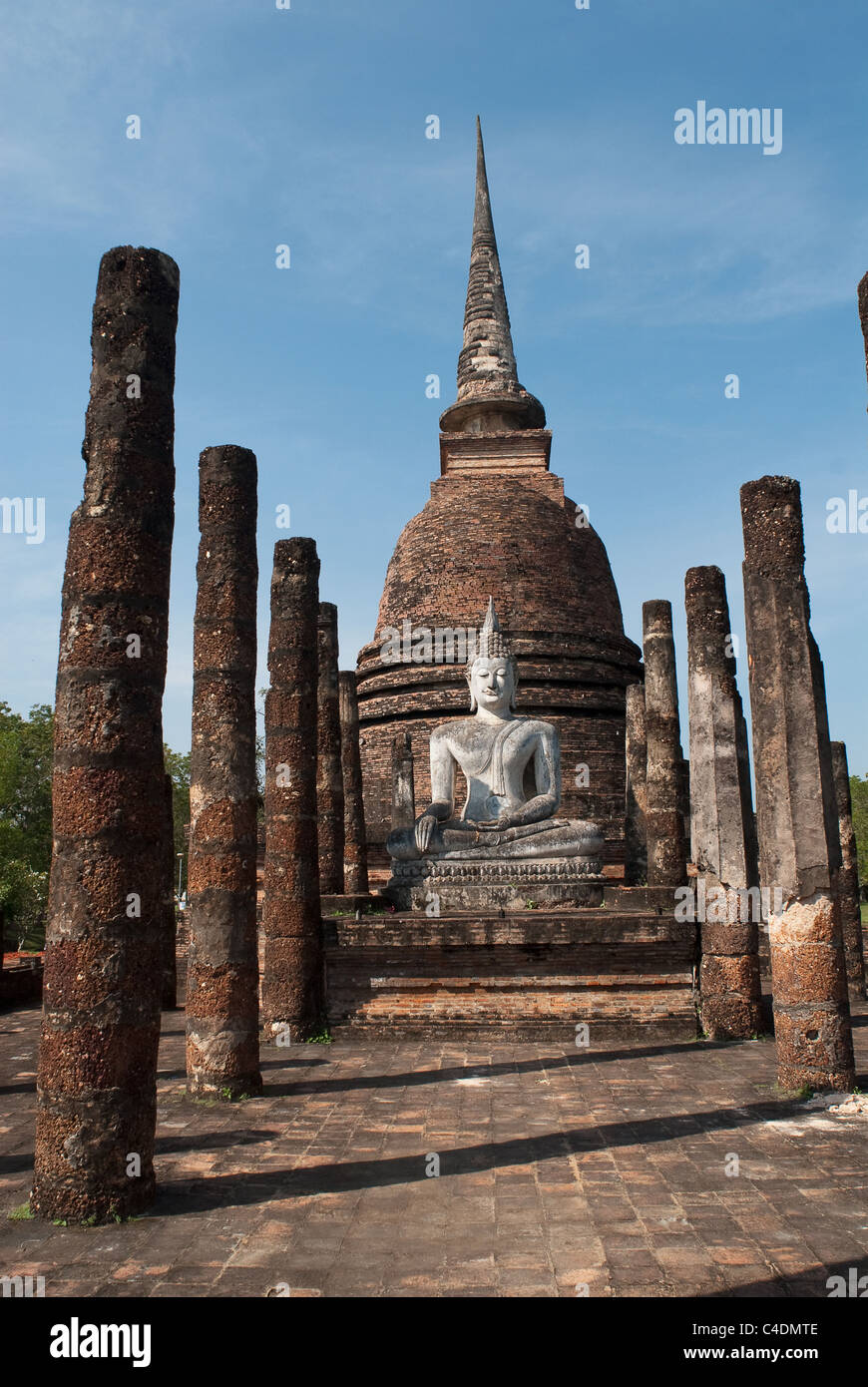 Wat Sa Si. Sukhothai Historical Park. Thailand. Stock Photo