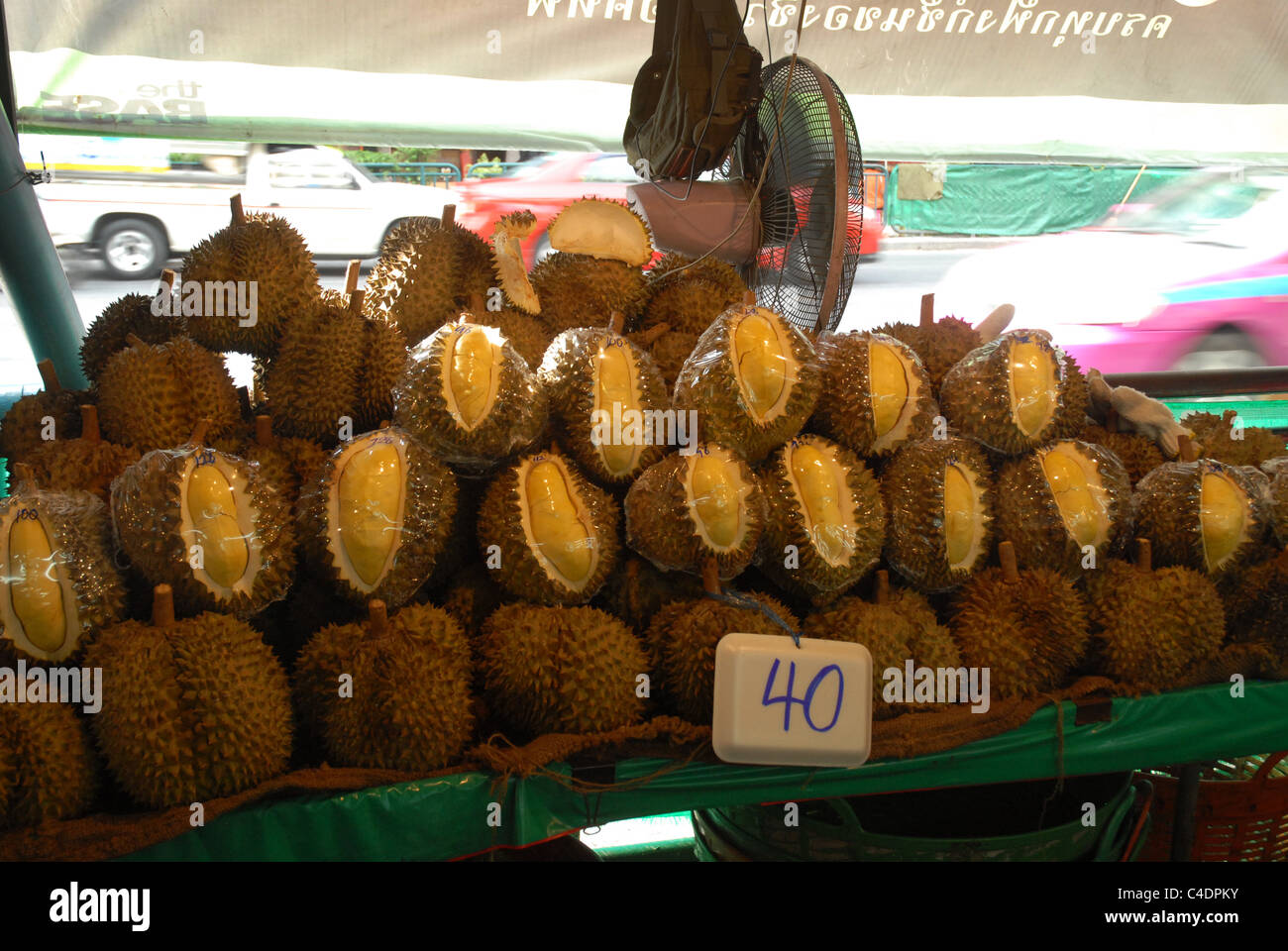 Jackfruit, market Thanon, Soi Sukhumvit 77, Bangkok Thailand Stock