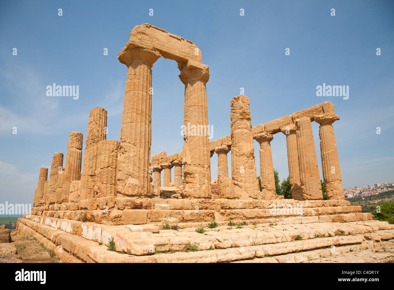 Temple of Juno, Valley of the Temples, Agrigento, Sicily Stock Photo